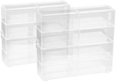 ARTIBETTER Miniature Display Case with Door for Collectibles and Car Models
