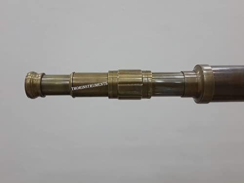 THORINSTRUMENTS Floor Standing Antique Brass Astro Telescope with Tripod