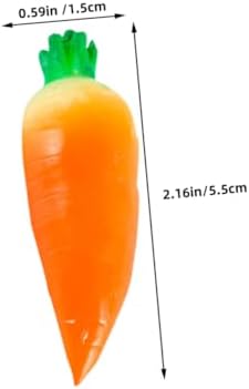 Happyyami 4pcs Artificial Carrots for Easter Decor