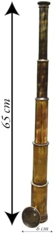 Vintage Brass Telescope with Collapsible Spyglass Design