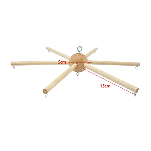 Wooden Mobile Frame Kit Decorative Wind Chime Baby Crib Hanger