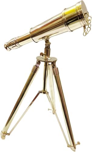 Home Decorative Solid Brass Telescope with Brass Tripod