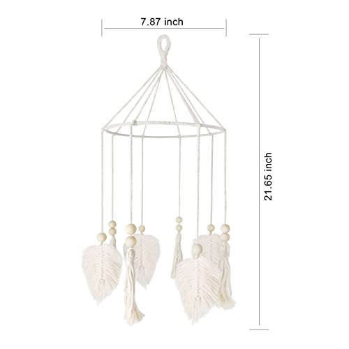 Boho Crib Mobile - Neutral Baby Nursery Decor