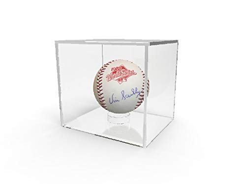 2PCS Acrylic Baseball Display Case with Lift-Off Top