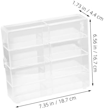 NUOBESTY 2Pcs Wall Mounted Display Case for Car Models and Collectibles