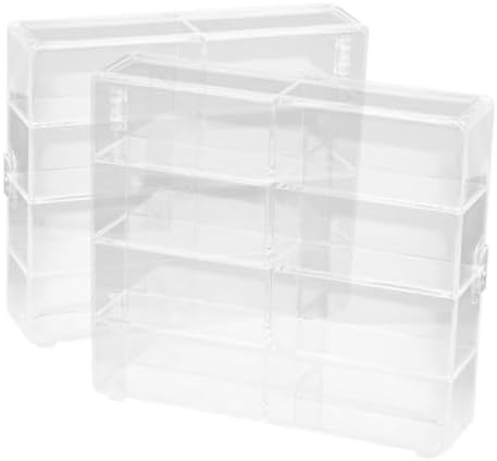 DOITOOL 2Pcs Wall-Mounted Display Cases for Diecast Cars and Collectibles