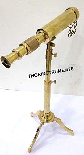 Vintage Handmade Brass Telescope Spyglass Gift