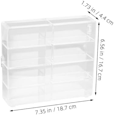 ARTIBETTER Miniature Display Case with Door for Collectibles and Car Models
