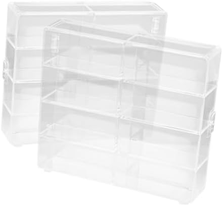 2pc Display Case for Collectibles and Miniatures