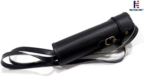 15 Inch Solid Brass Pirate Spyglass with Leather Case