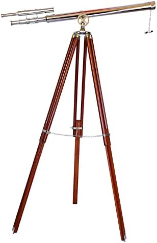 Vintage Style Marine Design Double Barrel Telescope