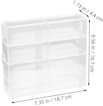 GANAZONO Car Models Storage Display Case 2 Pack Acrylic Showcase Stand