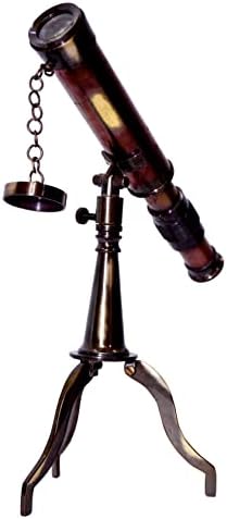 Vintage Antique Telescope with Wooden Box