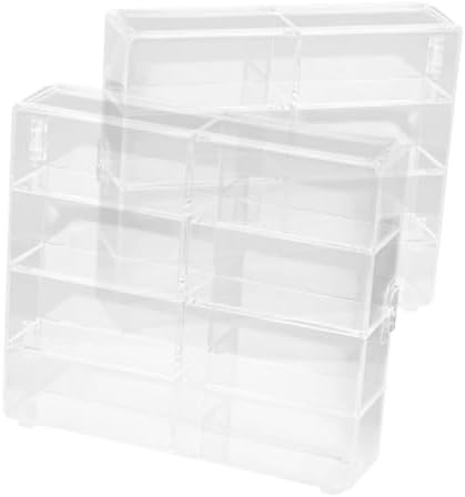 ERINGOGO Car Model Display Case Acrylic 2 Pieces Showcase Holder