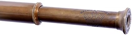 Smart Vintage Brass Telescope with Leather Wrap