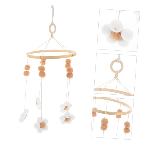Yardwe Elegant Flower Crib Mobile Boho Decor for Nursery