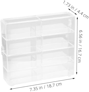 NUOBESTY 2pcs Tiered Display Case for Collectibles and Toys