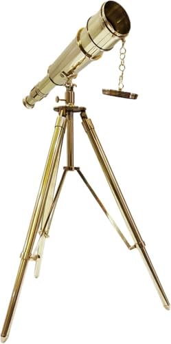 Home Decorative Solid Brass Telescope with Brass Tripod