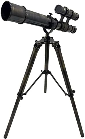 Antique Brass Telescope with Adjustable Tripod