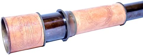 Handmade Brass Telescope with Wooden Box 17 Inches