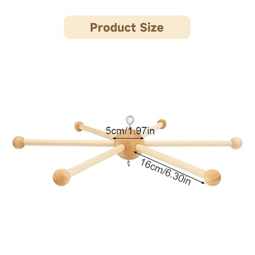 FLEXMAN Wooden Mobile Frame Kit for Baby Room Decor