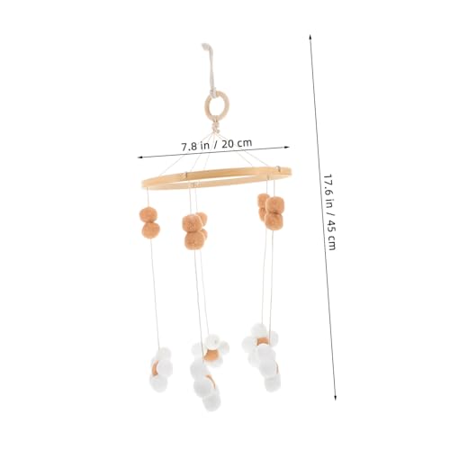 GALPADA Boho Flower Crib Mobile for Baby Nursery Decor