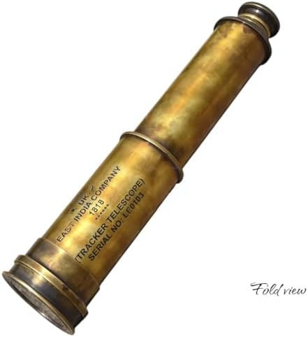 Vintage Brass Telescope with Collapsible Spyglass Design