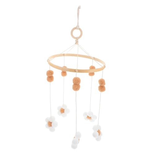 Totority Boho Crib Mobile with Flower Ball Design