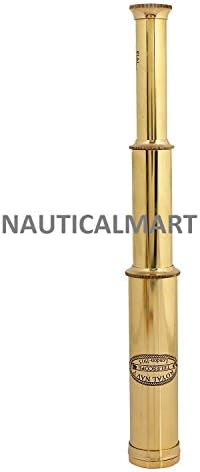 Royal Navy 12 Inch Full Brass Telescope with Antique Look