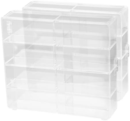 Homoyoyo 2pcs Wall-Mounted Display Case for Collectibles and Car Models