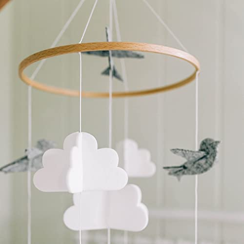 Baby Crib Mobile Birds in The Clouds Short Version