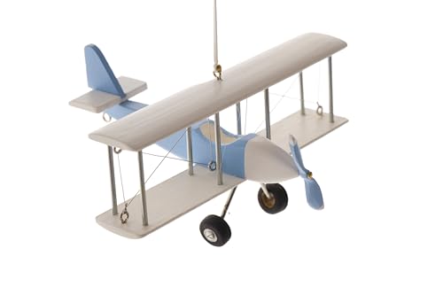 Handcrafted Wooden Airplane Mobile for Baby Room Decor