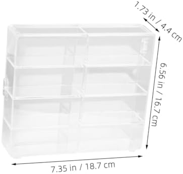 Acrylic Car Model Display Case 8 Compartment Storage Stand