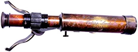 Vintage Antique Telescope with Wooden Box