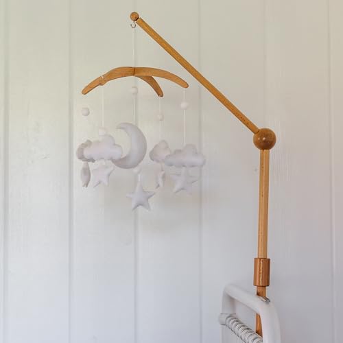 Baby Crib Mobile with Moon Cloud and Stars
