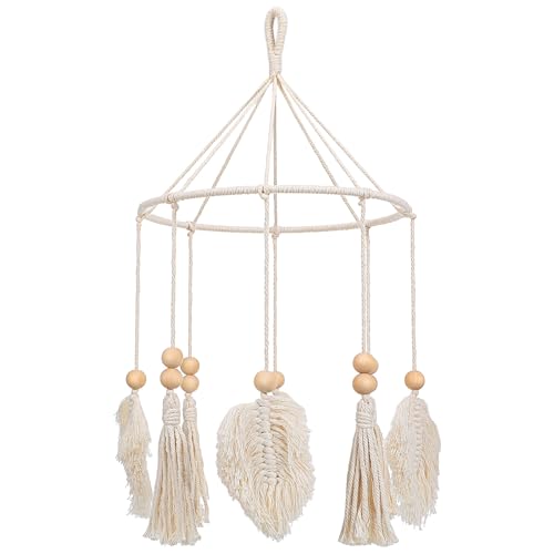 Boho Crib Mobile Handmade Neutral Nursery Decor