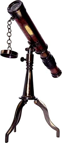 Vintage Antique 9 Telescope with Wooden Box