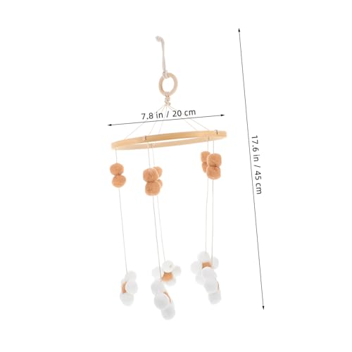 Yardwe Elegant Flower Crib Mobile Boho Decor for Nursery