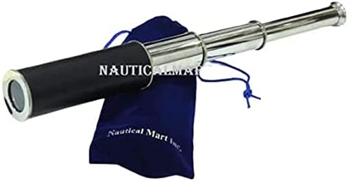Nautical Mart Pirate Brass Telescope 14 Inch Nautical Decor