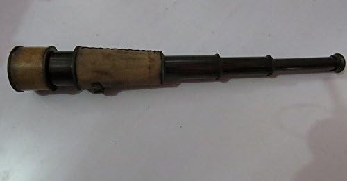 Antique Brass Spyglass Telescope with Carry Strap 16 Inch