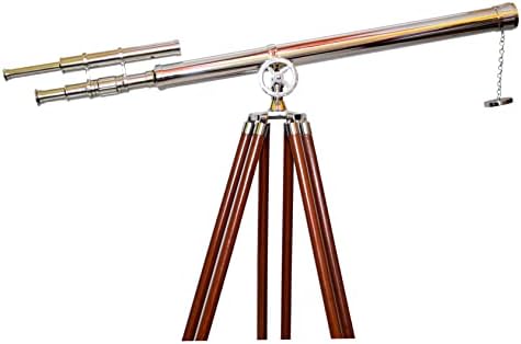 Vintage Style Marine Design Double Barrel Telescope