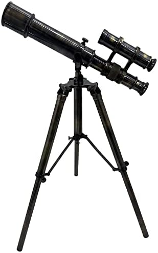 Antique Brass Telescope with Adjustable Tripod