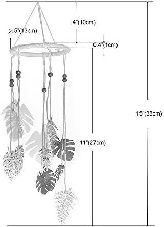 Gray Star Hanging Mobile Art for Baby Crib