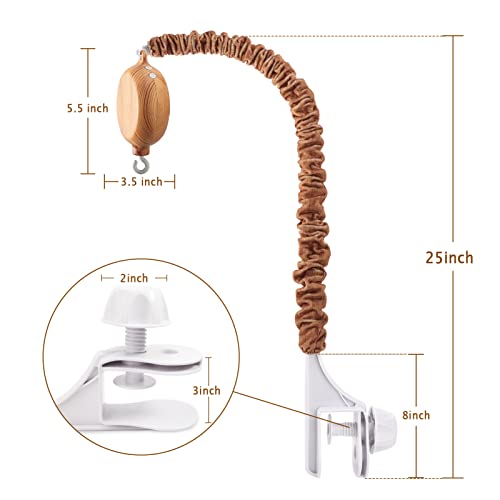 Crib Mobile Arm with Music Box - 25 Inch Universal Mobile Hanger