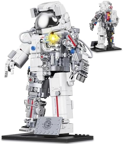 HSANHE Space Astronaut Building Set with LED Light