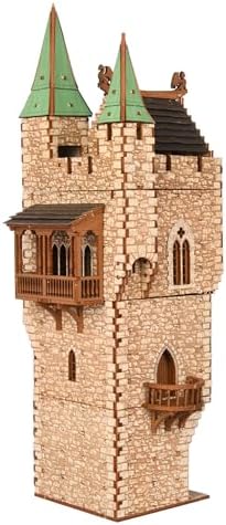 The Great Tower P- Medieval Castle DIY Wooden Building Kit for Adults