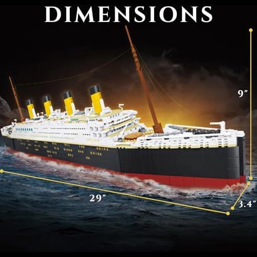 Liberty Imports Titanic Model Building Blocks Set