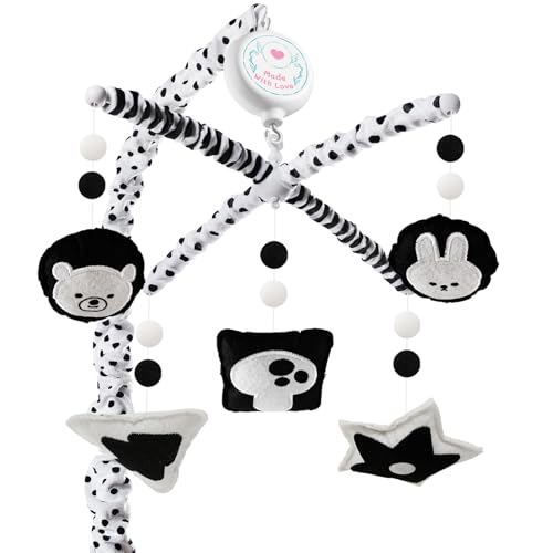 Montessori Crib Mobile with 3-Mode Music