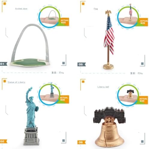 Munyee Hua US Landmark Miniature Models Collectible Set