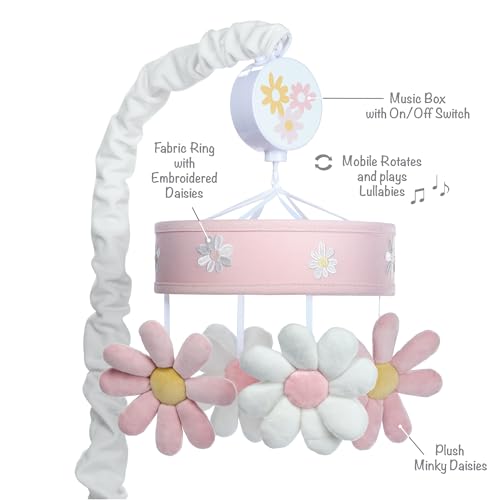 Lambs And Ivy Daisy Dreams Musical Crib Mobile Soother Toy